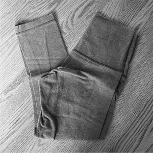 Olive green/grey lululemon capris